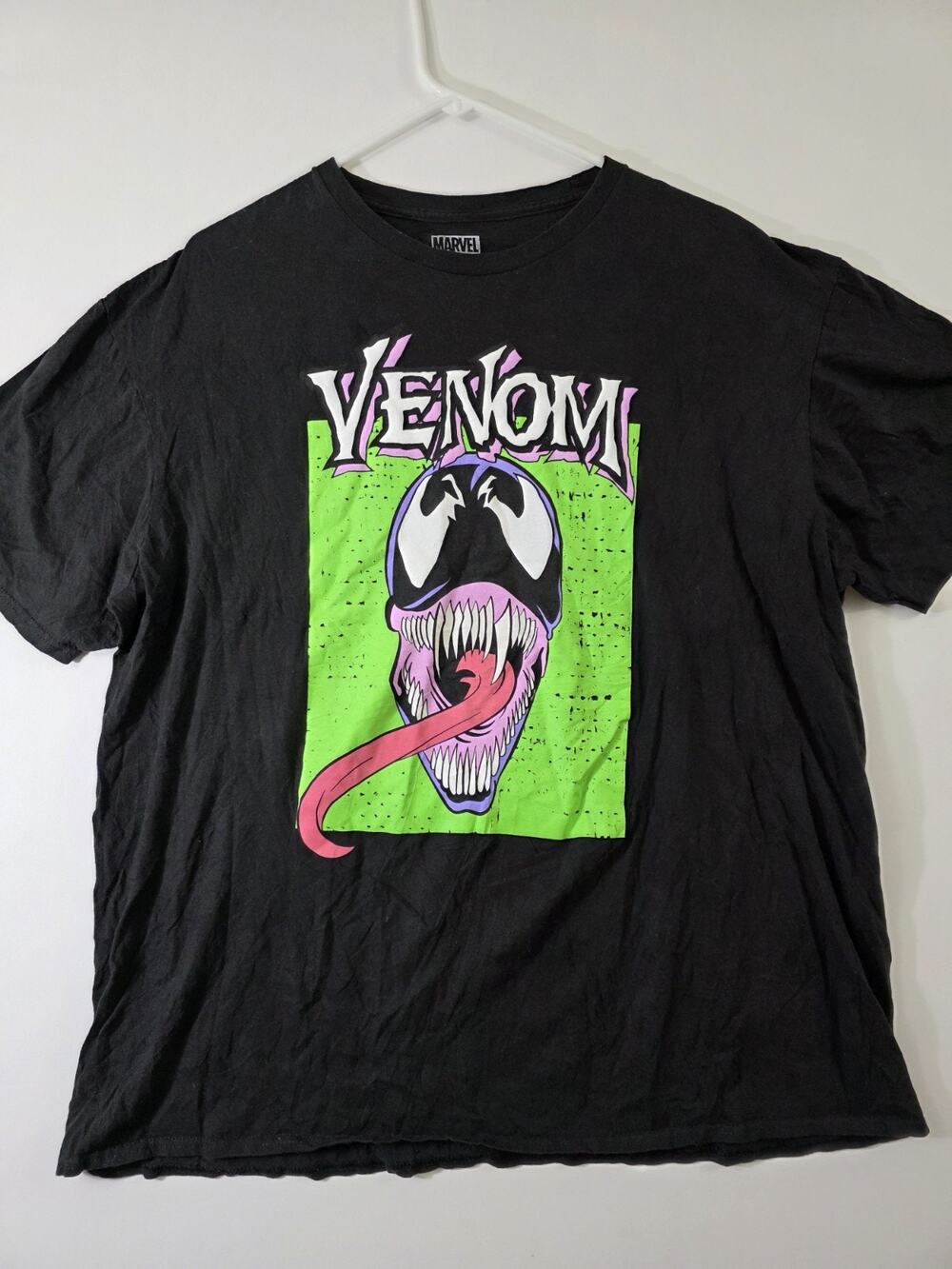 Marvel Venom Shirt Size 2XL Graphic Print Black Green XXL
